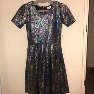NWT small LuLaRoe Elegant Amelia - Mermaid print